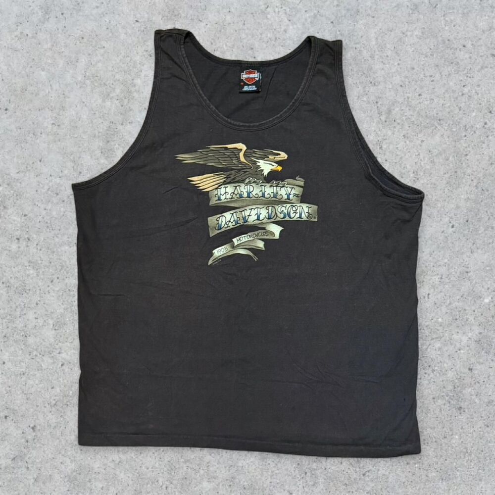 Y2K Harley Davidson American Traditional Tattoo Style Tank Top